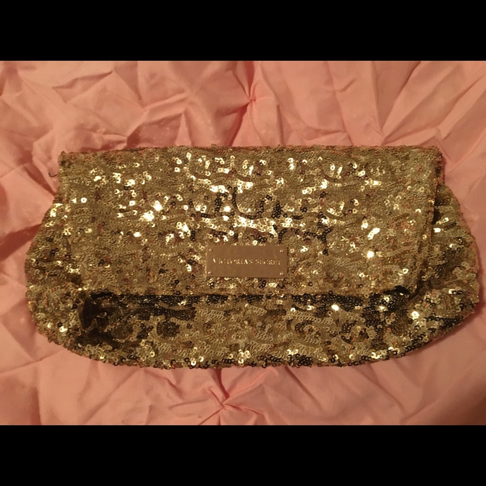 Victoria’s Secret gold bag